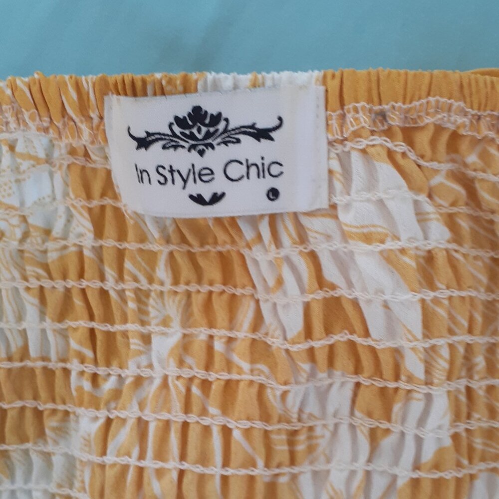 In Style Chic Woman skirt and top yellow color - Picture 11 of 11